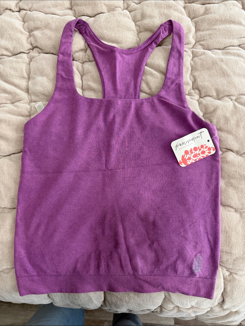 FP Movement by Free People Purple Racerback Tank Top